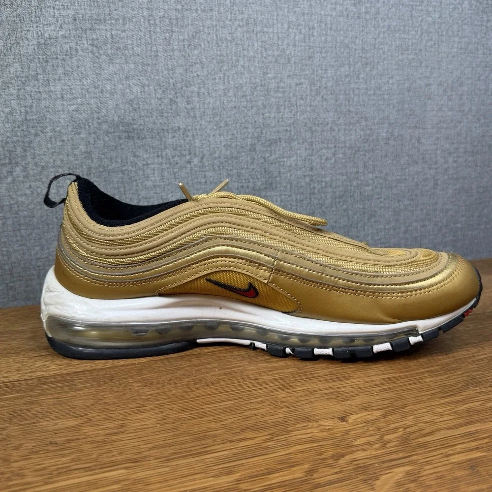 Nike Air Max 97 OG Metallic Gold 2023 DM0028-700 Men's Size 11 Shoes Sneakers